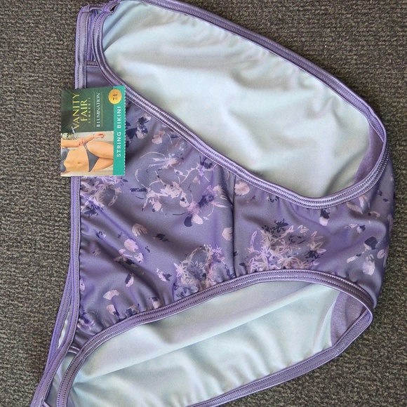 Vanity Fair Illumination String Bikini Panties Set Of 2 Size 7 L - Picture 4 of 5